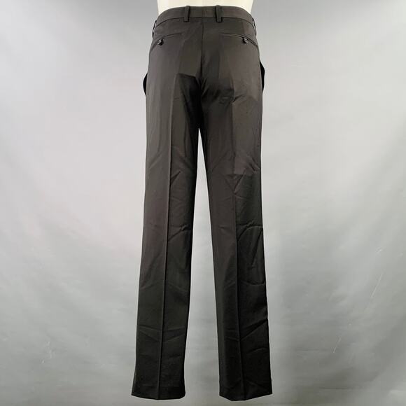 HELMUT LANG SS24 Size 42 Black Wool Notch Lapel Seatbelt Suit - Picture 5 of 13